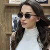 Без ободковые Металлические Солнцезащитные Очки Женские Мужские Винтажные Панк Роскошные Дизайнерские Неправильной Формы Квадратные Хип-Хоп UV400 Солнечные Очки