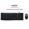 Logitech Проводная клавиатура и мышь MK200
