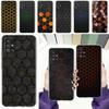 Чехол для телефона Samsung A15 A13 A35 A55 A51 A71 A41 A31 A21S A05 A17 A23 A25 A33 A53 A73 5G A07 4G Прозрачный чехол с узором «соты»