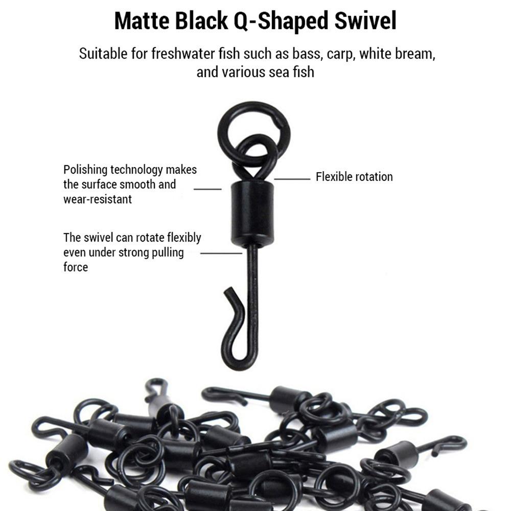 25PCS with Swivels Carp Fishing Kit Anti-Tangles Sleeves Fishing Terminal Tackle Kit Carp Fishing