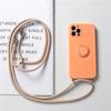 Ring Holder Strap Case For iPhone 13 12 Pro Mini XS Max XR X SE 2020 7 8 Plus 11 Pro Crossbody Cord Lanyard Magnetic TPU Cover