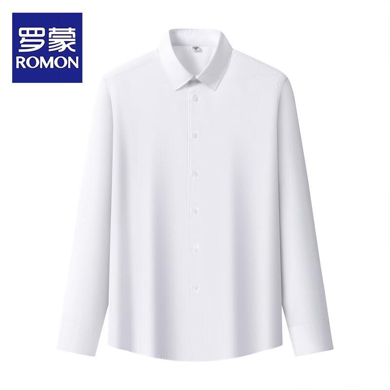 ROMON Men's Premium Business Casual Stretch Long-Sleeve Shirt