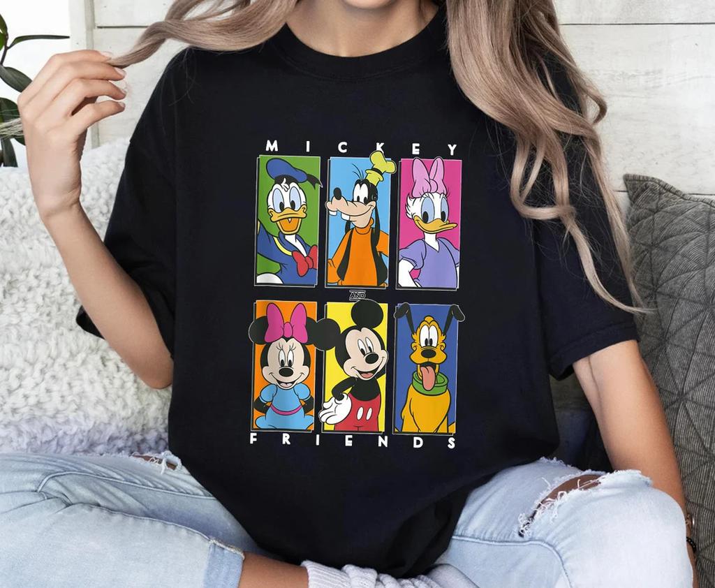Mickey And Friends Group Cute T Shirt Unisex 3
