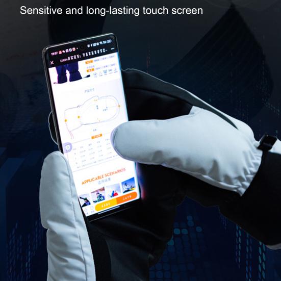 Водонепроницаемые лыжные перчатки для мужчин и женщин, зимние варежки для лыж с сенсорным экраном и регулируемым ремешком на запястье для холодной погоды, катания на лыжах, пешего туризма, велоспорта