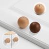Wooden Door Handles Ball Knob Drawer Pulls Natural Beech Furniture Handles For Cabinets And Drawers Knobs Wardrobe Pulls