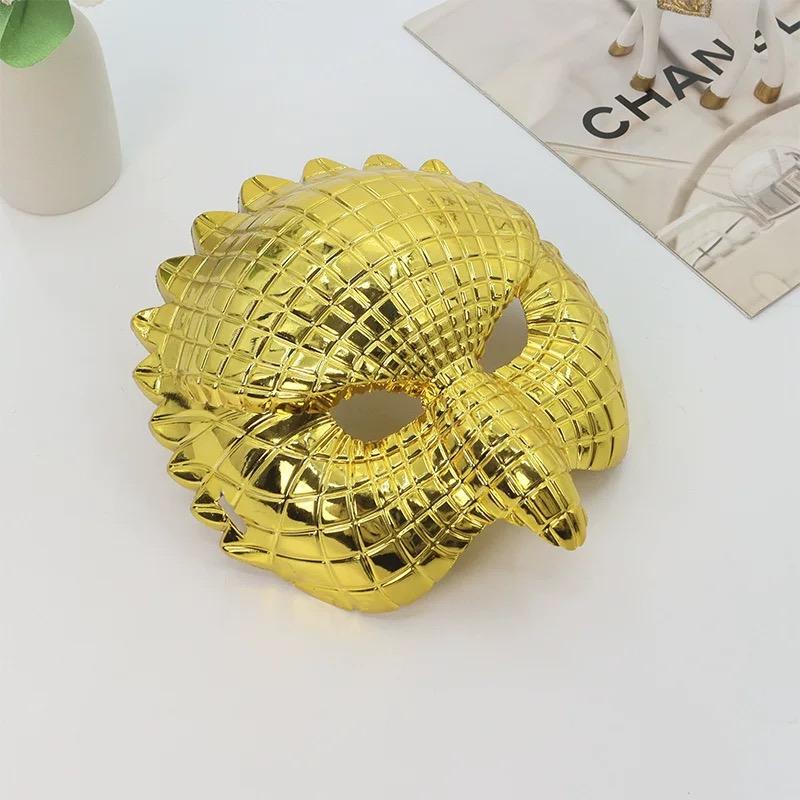 Golden animal masks, Halloween and carnival party costumes and props