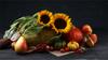 GLASS CUTTING BOARD 52x30 FLOWERS