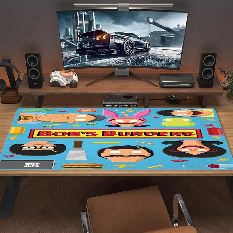 Bob’s Burgers Color Mouse Pad Large Gaming Table Cushion Non-slip Laptop Tablet Big Mousepad XXL Mat Mini PC Playmat With Lock edge