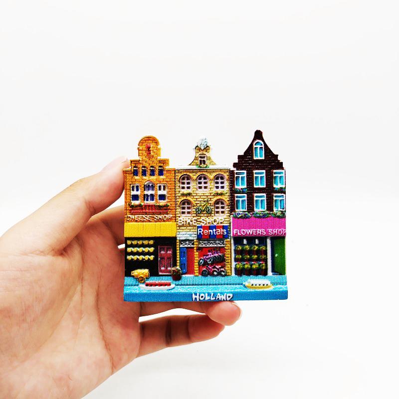 Творческий сувенирный магнит на холодильник из смолы 3D-наклейки Турция Таиланд Италия Нидерланды Бельгия Магниты на холодильник