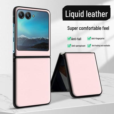 Защитный чехол из жидкой кожи для мобильного телефона Motorola Razr40 Ultra в цельном виде.