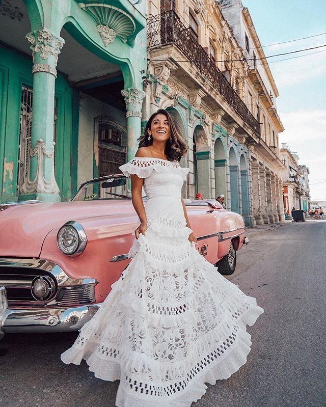 2025 spring and summer new European and American women's clothing wish one-word shoulder ruffle edge hollow white pendulum lace dress