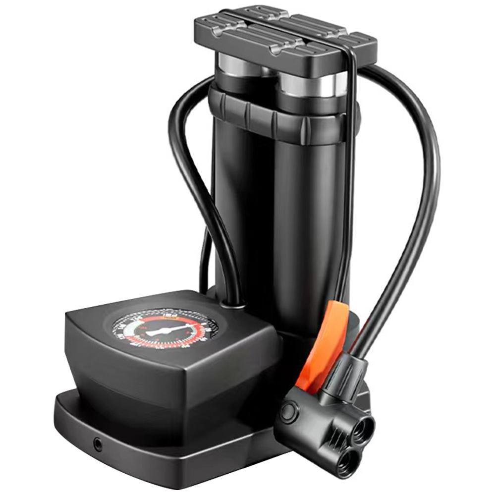 Ножной педальный портативный насос Presta Schrader Valve, напольный насос с педальным приводом, автомобильный баскетбольный насос для надувных игрушек для велосипедов и мячей