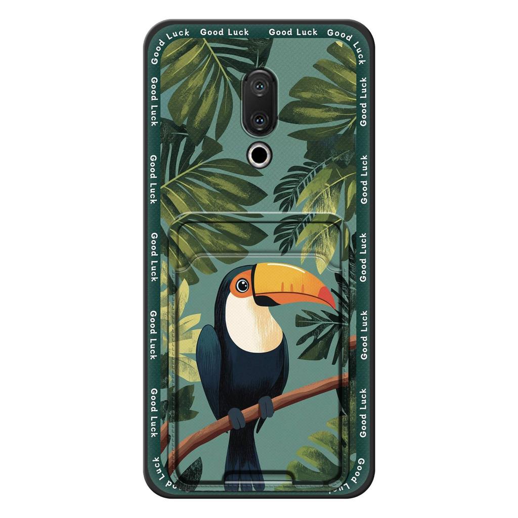 Cute Card Bag Phone Case For Meizu 15/15 Lite Fashion Design Dirt-resistant Soft Case Card Slot Cartoon Protective TPU