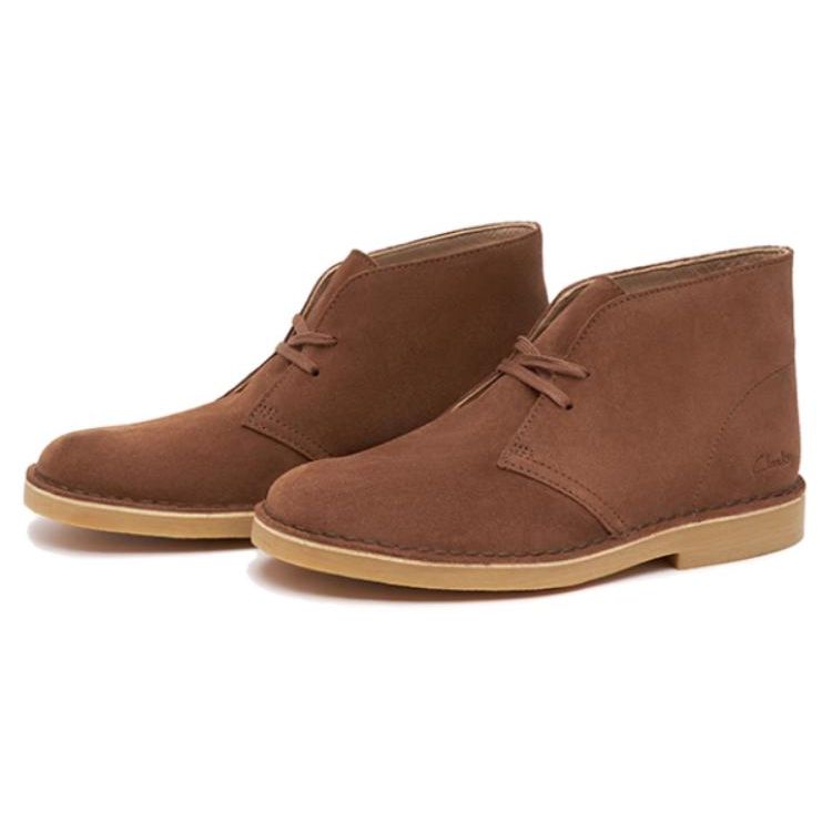 Clarks Кожаные Минималистичные Винтажные Ботильоны Женские Ботинки Темно-Коричневые 261639804