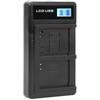 Портативное зарядное устройство для аккумуляторов камеры NB‑6L, USB-зарядное устройство для двух аккумуляторов камеры с ЖК-дисплеем