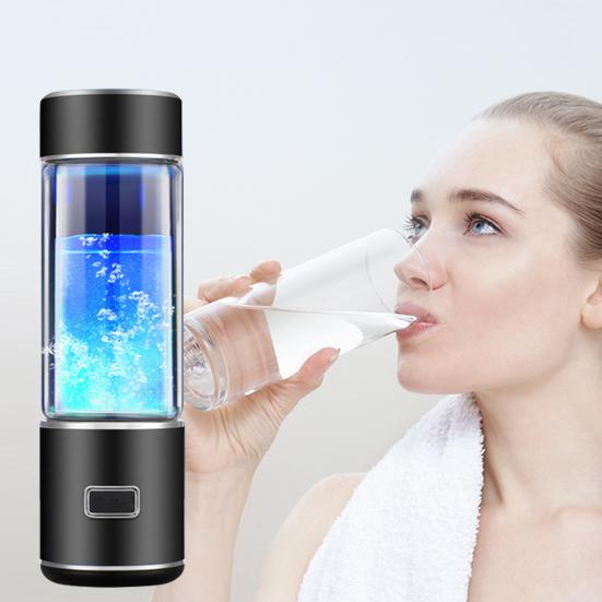 Бутылка для воды, обогащенной водородом, 300 мл, технология SPE PEM, портативная стеклянная водородная вода