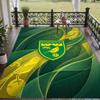 Soft Floor Carpet Norwich City Football Pattern Area Rug Decorative Mat For Home Room Decoration