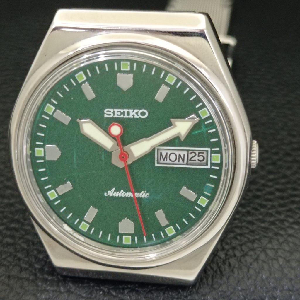 АВТОМАТИЧЕСКИЕ ВИНТАЖНЫЕ ЧАСЫ SEIKO ЯПОНИЯ 6349A МУЖСКИЕ С ЗЕЛЕНЫМ ЦИФЕРБЛАТОМ a700492-5