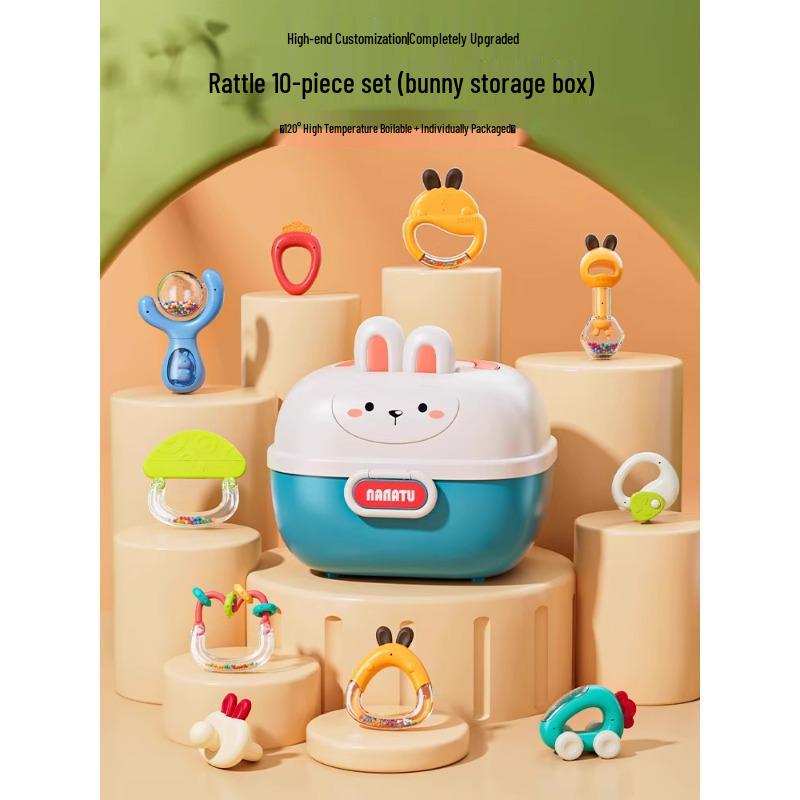 Развивающая погремушка-прорезыватель для младенцев 0-6 месяцев