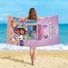 G-Gabbys D-Dollhouse Пляжное полотенце из микрофибры Мягкое Впитывающее Быстросохнущее Милый мультяшный дизайн Идеальные пляжные аксессуары для детей