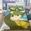 Snufkin Art Pattern Bedding Home Decoration Birthday Gift ( 1 duvet cover + 2 pillowcase, without core),fan merchandise.