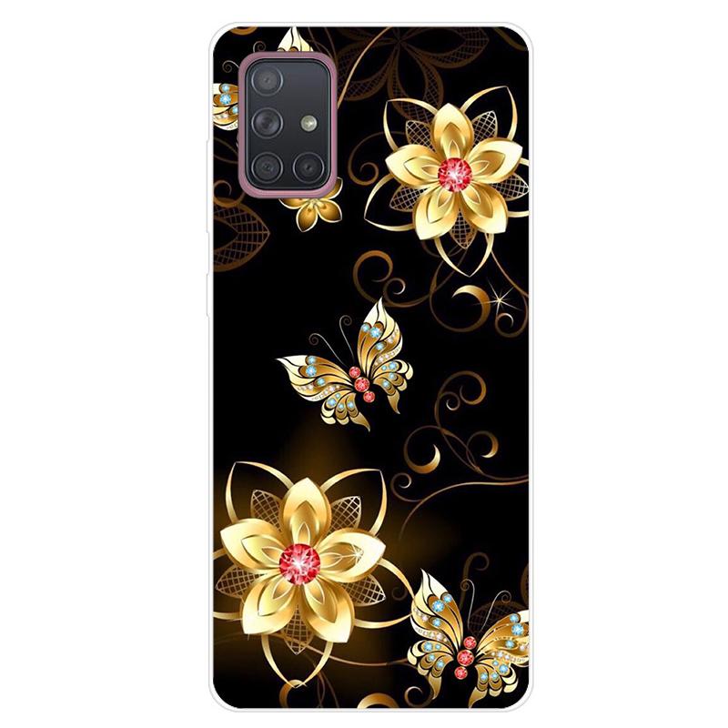 For Samsung Galaxy A51 A71 Case Soft Silicone Cute Cartoon Panda Phone Cases For Samsung A 51 A515F Galaxy A71 A715F Cover Funda