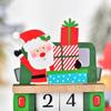 Santa Claus Santa Calendar Ornaments Wooden Car Wooden Ornament Christmas Advent Calendar  Home