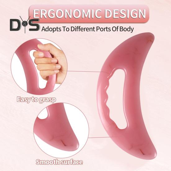 Инструмент для массажа Гуаша, доска для скребков, скребок для мышц, антицеллюлитный спа-инструмент для акупунктуры, улучшает циркуляцию крови и расслабляет мышцы