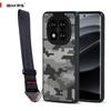 (В комплекте ремешок на запястье)Чехол Ibmrs для Redmi Note 14 Pro 4G, ультратонкий, карманный, приподнятые края защищают камеру и экран - Черный камуфляж
