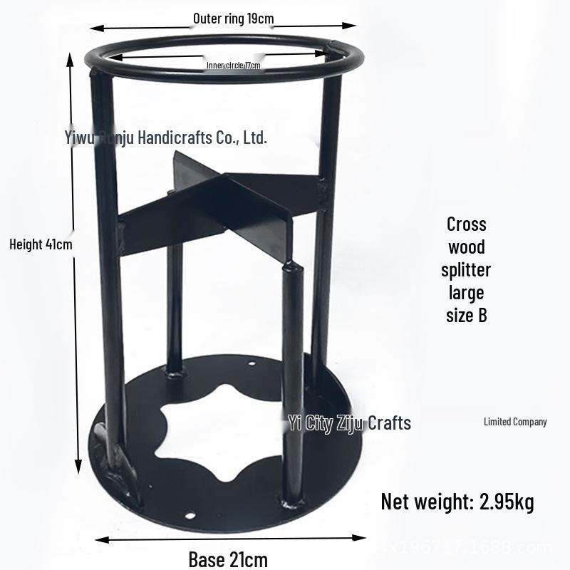 Portable Firewood Splitter: Efficient Manual Wood Separator for Outdoor and Household Use