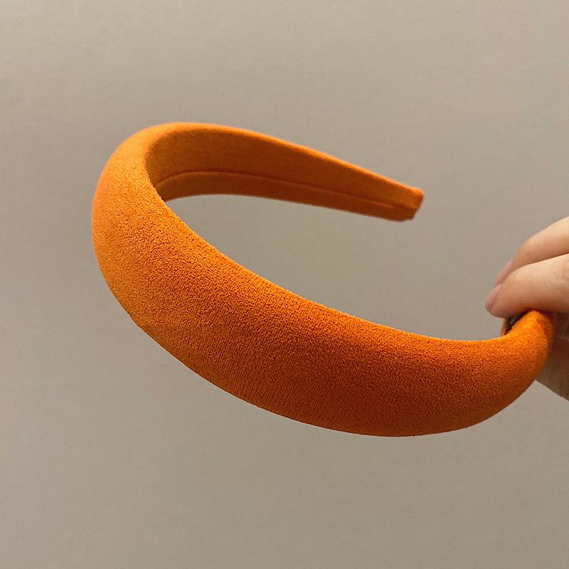 Разноцветная повязка на голову из плюшевой губки Dongdaemun: Универсальная широкая шпилька для девочек