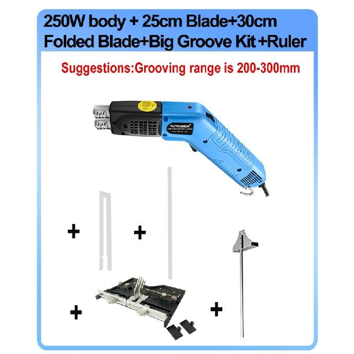 Air Cool Hot Knife Foam Cutter Tool Machine Slotting Groove Styrofoam Polystyrene Fabric Rope Cutter Electric Heating Hot Knife