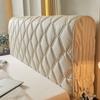 Thickened Anti-cat Scratch Bed Headboard Cover Luxury PU Leather Quilted All-inclusive Bed Head Cover Bedside Dustproof Cover