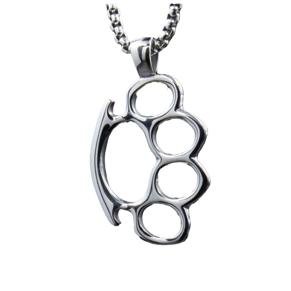 Модный хип-хоп стиль титановый стальной палец тигр кулон личность хипстер мужчины и женщины боксерская цепочка из нержавеющей стали кулон