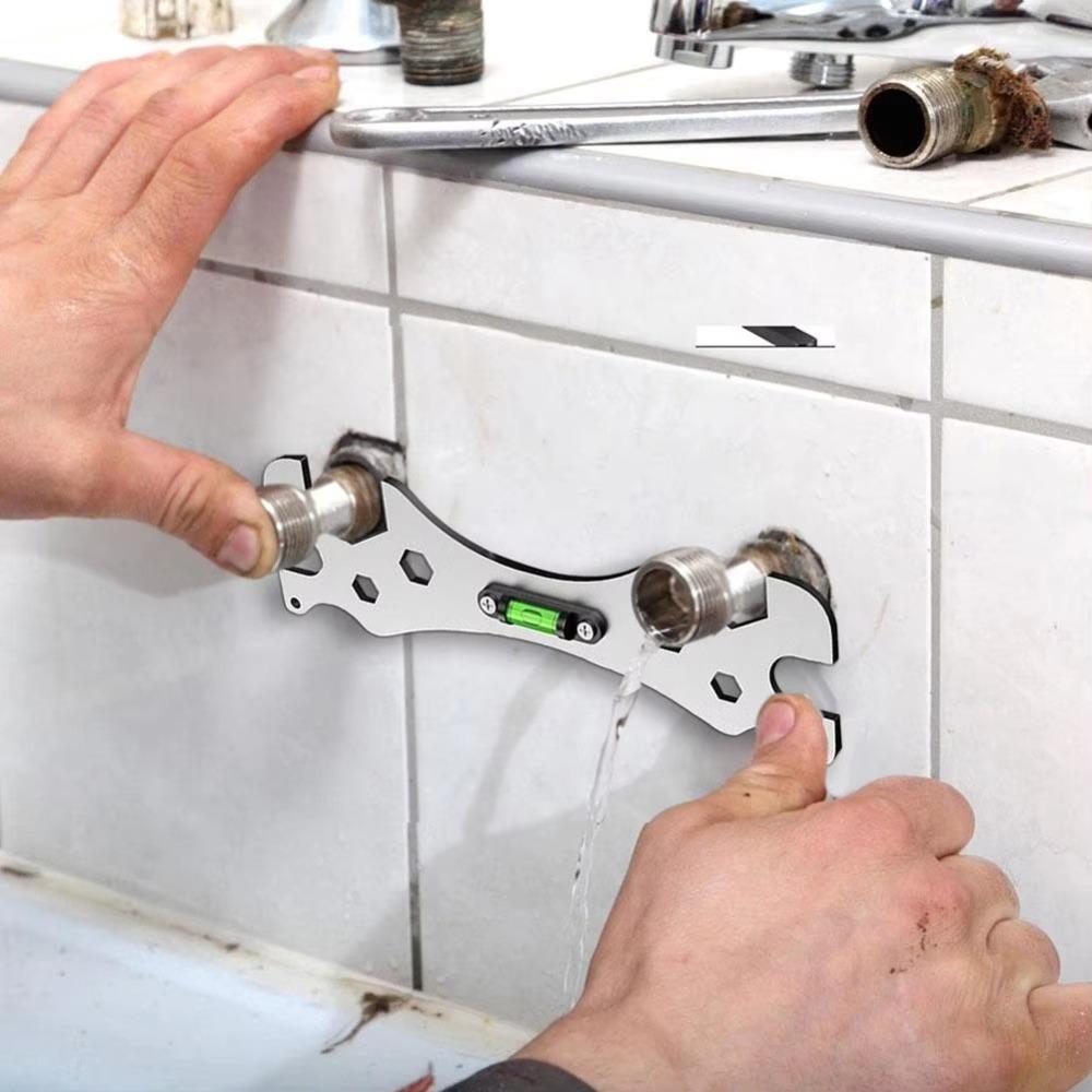 Design with Level Gauge Hex Screws Wrench Multifunctional Bend Angle Leveling Wrench  Universal