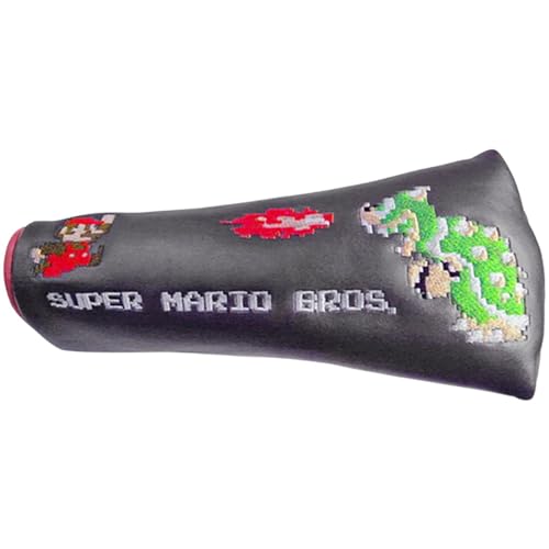 Наслаждайтесь сумкой для кэдди Super Mario Bros.. Чехол для паттера (Тип штифта) SBPT002 Черный
