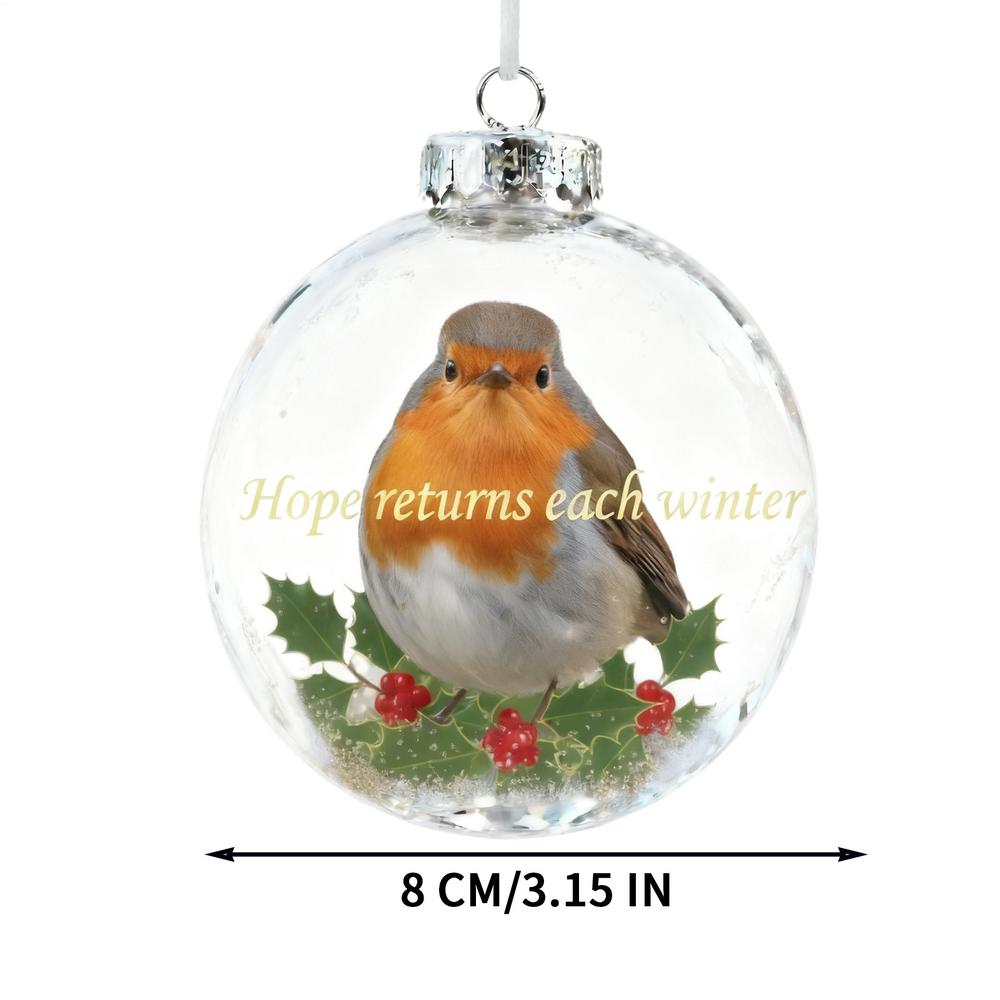 Рождественский шар Креативный кот Колибри Подвеска Пластик Прозрачный Атмосферное украшение Рождественская елка Подвесные украшения