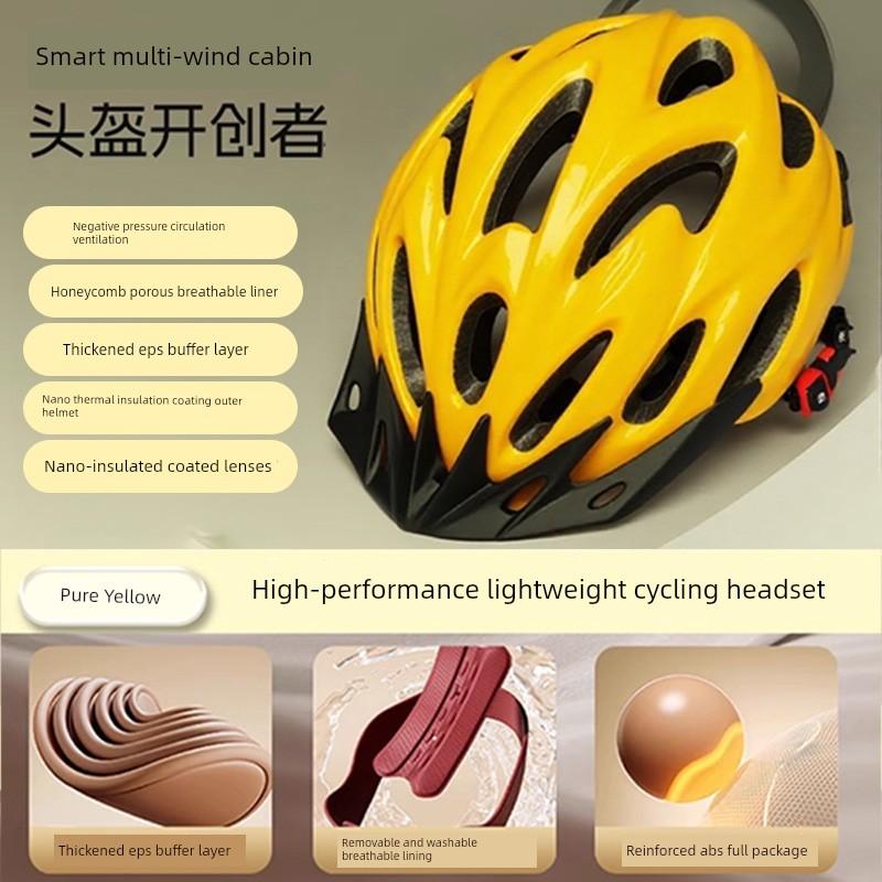 Cycling Helmet for Men and Women, Outdoor Sports Magnetic Goggles, Sun Protection and Insect Protection, Bicycle Safety Helmet 2026 New Model