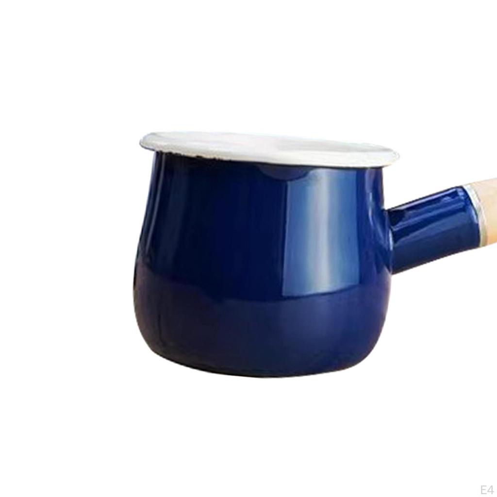 Роскошный эмалированный молочный горшок и подогреватель масла для кухни в походе