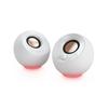Creative Pebble SE White RGB Lighting USB Powered 3.5mm Analog Connection Speaker SP-PBLSE-WH