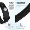 Heavy sleeper vibration alarm clock bracelet silent wake-up smart wristband alarm clock black
