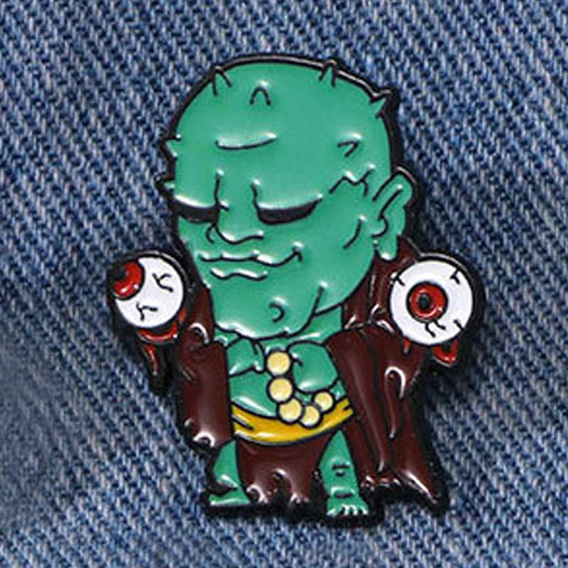 Funny Monster Sand Monk Brooch Cartoon Destiny Man Backpack Decoration Needle Buckle Collection Badge
