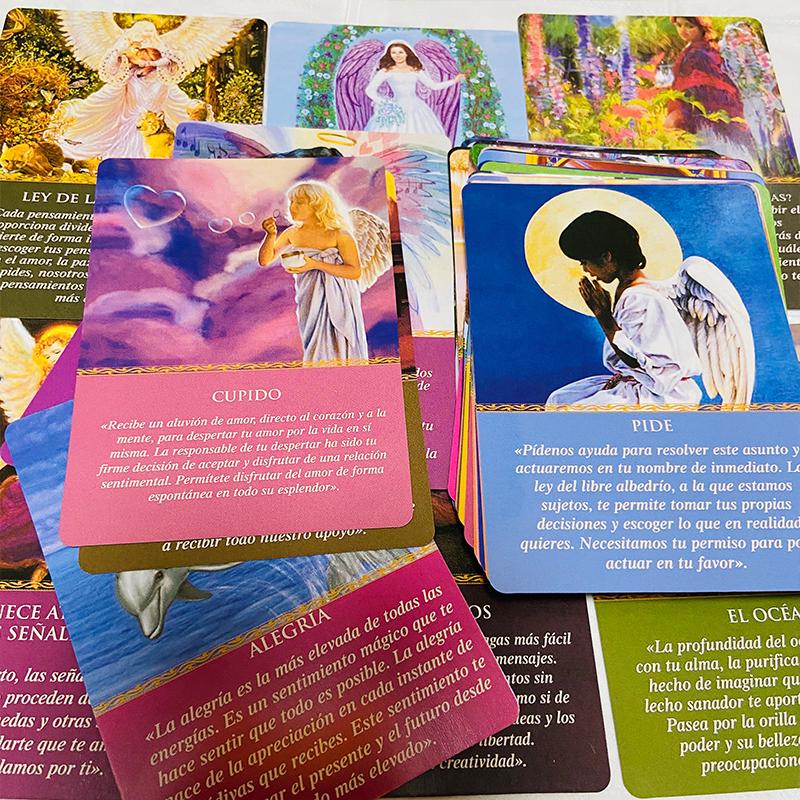 Spanish Version Daily Guidance From Your Angels Oracle Cards A 44 Deck Open Your Heart
