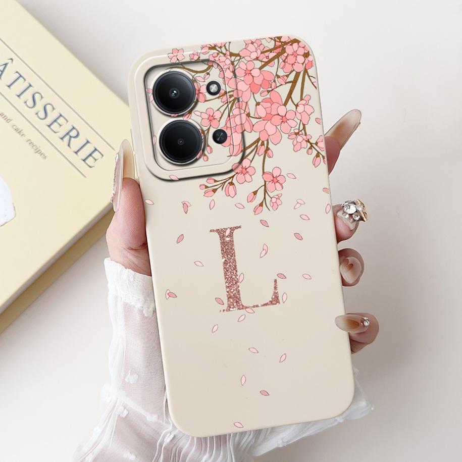 Для Xiaomi Redmi 15C 5G Чехол Роскошная Корона Цветок Буквы Мягкий Силикон Funda Ударопрочный Чехол Для Xiaomi Poco C85 Redmi15C Корпус