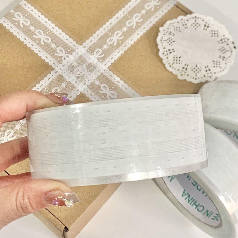 Bowknot Masking Tape 100M/Roll Clear Tape Fashion Gift Box Packaging Tape for Bags Seal