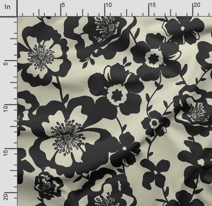 Soimoi Цветочный принт, хлопковый батист, ткань для квилтинга, продаваемая во дворе, хлопчатобумажная ткань средней плотности шириной 42 дюйма,