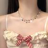 Pearl Necklace Versatile Design High Sense Light Luxury Collarbone Chain Love Pendant Jewelry