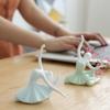 Украшения Ручная Работа Керамика Ремесла Чайные Питомцы Персонажи Украшения Мебель Девочка Йога Украшения Чистый Белый Фарфор