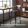 X-Shaped Spinerest Counter Stool with Spinerest High Chair Integrated Footrest Utilitarian and Aesthetic for Adults, Cafe
