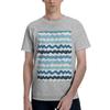 Abstract Blue Wave Pattern Calm Ocean Inspired Design Men TShirt Oversized T Shirts Mens Crew Neck Cotton Tees Short Male